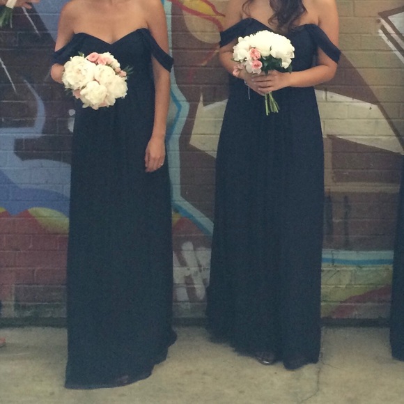 Amsale Silk Chiffon Dress ‘G851C’ - Picture 2 of 5